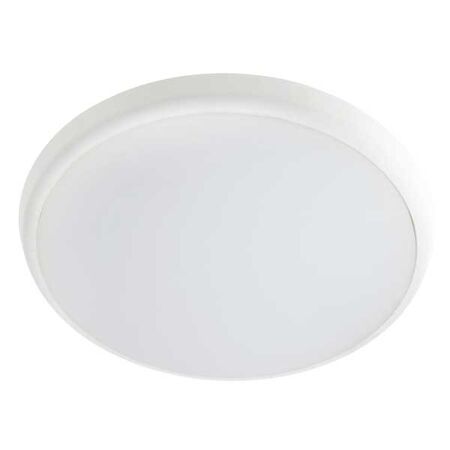 LED OYSTER 18W TRICOLOUR IP54 DIMMABLE WHITE 300mm DIA
