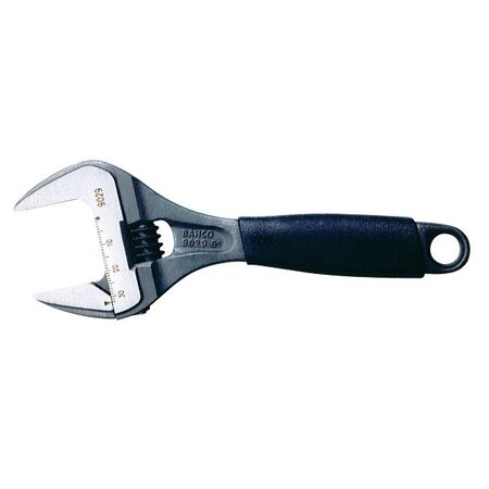 WRENCH, ADJUSTABLE 170mm WIDE JAWS OPEN TO 32mm