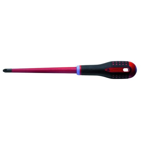 SCREWDRIVER, 1000V, SLIM LINE POZIDRIVE No2,BLADE LGTH 100mm