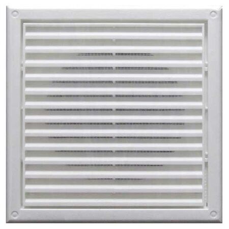 GRILLE, FIXED, WHITE, 100mm