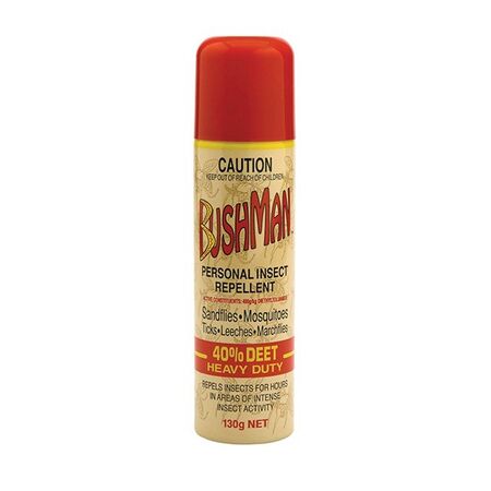 BUSHMAN 130gm AEROSOL 40% DEET