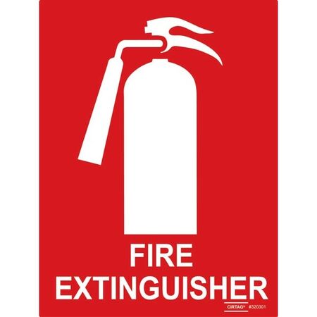 SIGN, FIRE 300 x 450mm POLY FIRE EXTINGUISHER