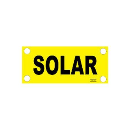SOLAR LABEL - 75 x 30mm SOLAR, CONDUIT MARKER [5]
