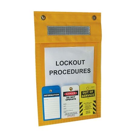 LOCKOUT BAG / PERMIT HOLDER 2 FIXING EYELETS