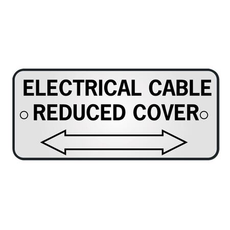 ID, RECTANGLE, SS,'ELECTRICAL' 'CAB REDUCED COV' ARR 150x65mm