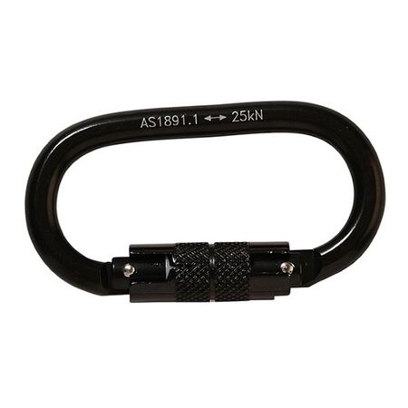 KARABINER, DOUBLE ACTION 19mm STEEL ALLOY