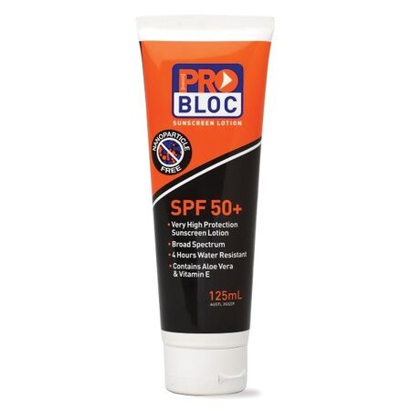 SUNSCREEN, SPF 50+, BROAD SPEC 125ml TUBE,4hr WATER RESISTANT