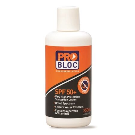 SUNSCREEN, SPF 50+, BROAD SPEC 250ml BOTTLE