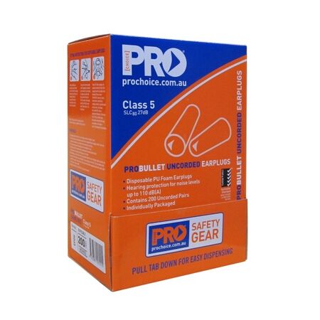 EARPLUGS, 27dB, MOULD STYLE BULK PACK [200]