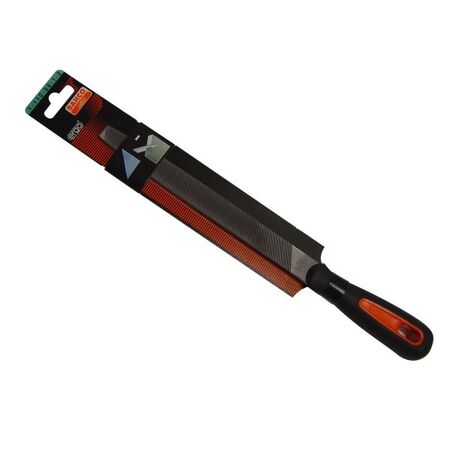 FILE, FLAT BASTARD CUT, 20cm ERGO HANDLE