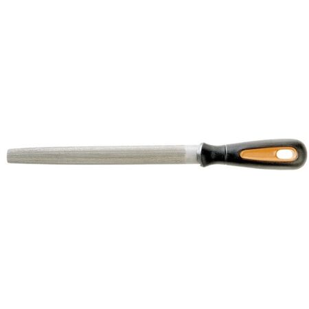 FILE, HALF ROUND BASTARD CUT 20cm, ERGO HANDLE