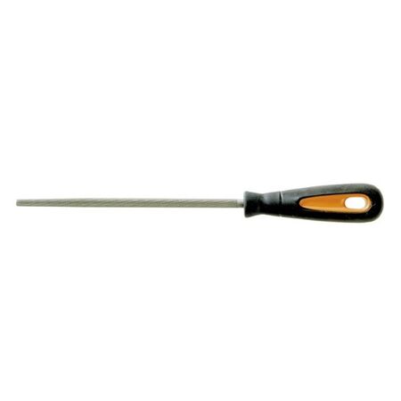 FILE, ROUND BASTARD CUT, 20cm ERGO HANDLE