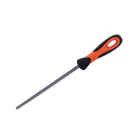 FILE, ROUND 2ND CUT, 20cm ERGO HANDLE