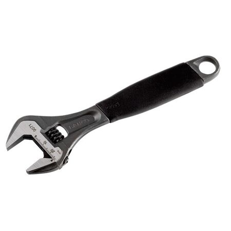 WRENCH, ADJUSTABLE 200mm BLACK 28mm OPENING