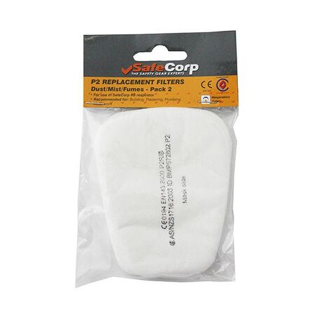 FACE MASK REPLACEMENT FILTER FOR CARTRIDGE, P2, [2]