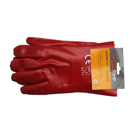 GLOVES, CHEMICAL PVC 27CM