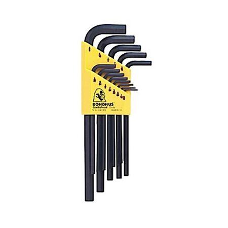 HEX KEY SET 13PCE L-KEY, LONG IMPERIAL. .050-3/8in