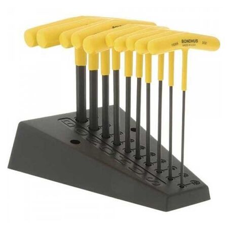 HEX KEY SET, T HANDLE IMPERIAL 10 PIECE