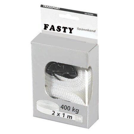 TIE STRAP 2.5mx25mm TRANSPORT CAP.400kg RED [2] PACK