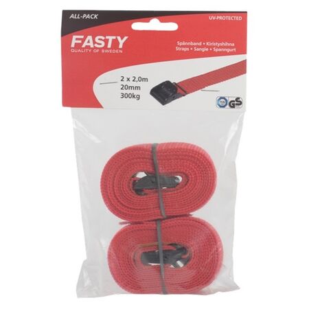 STRAP PINPACK 2m x 20mm [2] RED