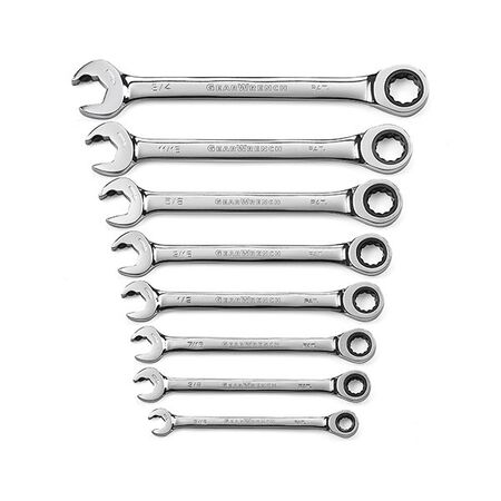 SPANNER GEAR WRENCH SET OPEN END 8 PIECE