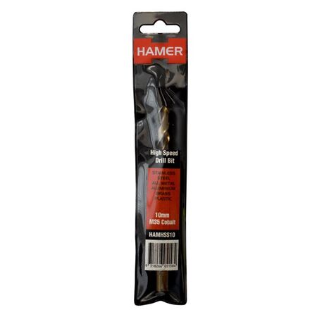 DRILL BIT, HSS , 10mm M35, COBALT