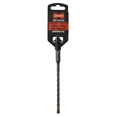 DRILL BIT, SDS , 6.5mm x 160mm 90mm DRILLING LENGTH