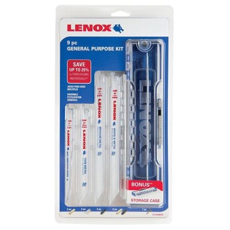 RECIPROCATING BLADE, SET 9 PIECE