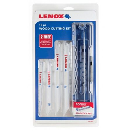 RECIPROCATING SAW BLADE KIT WOOD, 13 PIECE