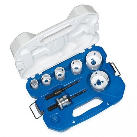 HOLESAW KIT, 8 PIECE, BI METAL SNAP BACK