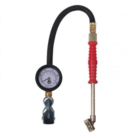 TYRE INFLATOR, 50mm DUAL CHUCK