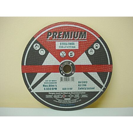 CUTTING WHEEL ULTRA THIN 230 x 2mm, 22mm BORE (25)