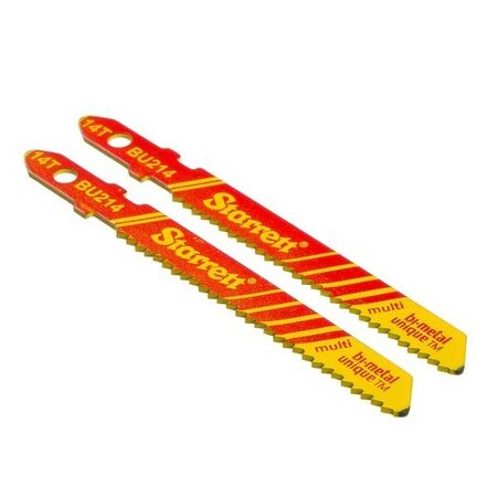 JIG SAW BLADES, UNIFIED SHANK 50mm x 14tpi, BI-METAL