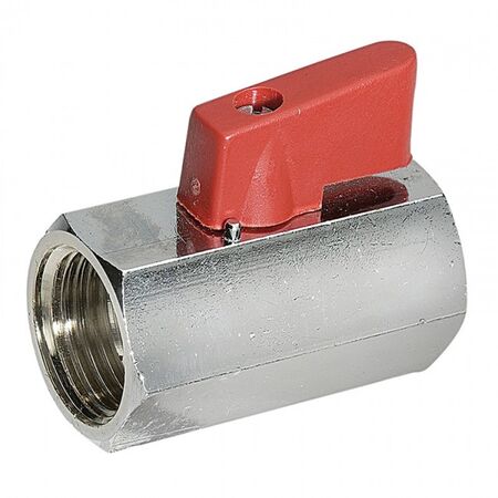 MINI BALL VALVE, 1/4in BSP FEMALE/FEMALE