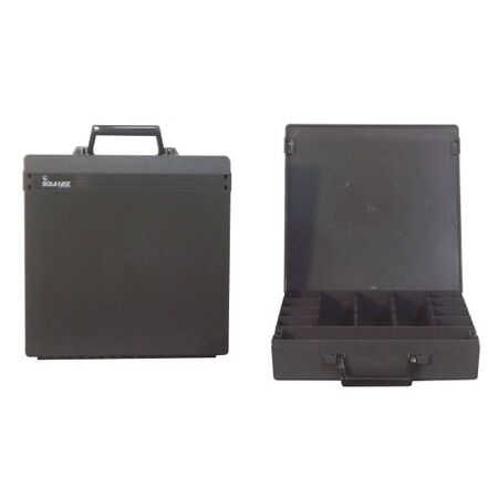 ROLACASE WITH 6 DIVIDERS CHARCOAL 370 x 370 x 85mm