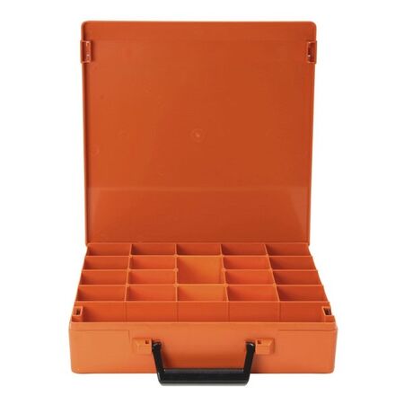 ROLACASE WITH 6 DIVIDERS ORANGE 370 x 370 x 85mm