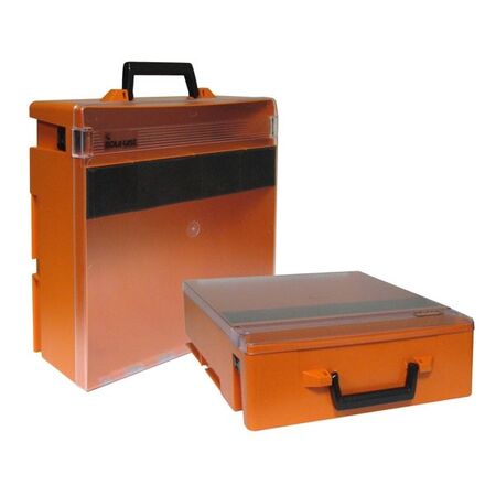 ROLACASE WITH LIFTOUT TRAY (CLEAR LID) ORANGE 370x370x130