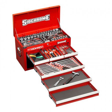 TOP TOOL CHEST KIT, METRIC/AF 139PCE