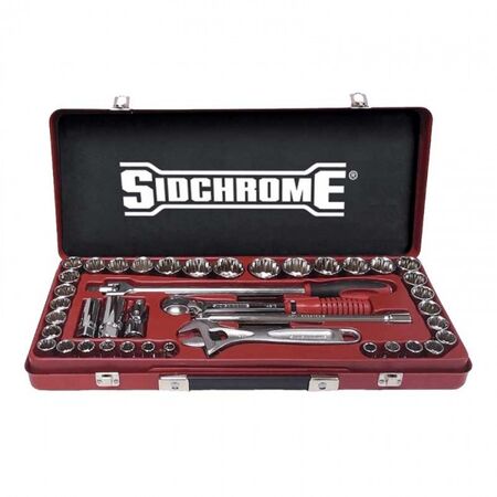 SOCKET SET, 1/2in DRIVE 42 PIECE METRIC/AF