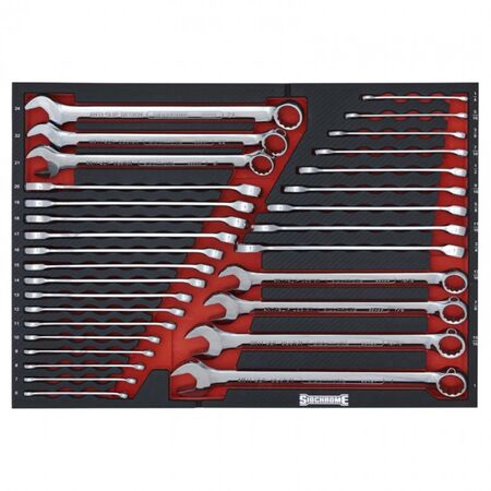 SPANNERS SET, METRIC/AF 31 PCE RING & OPEN END, PROMO