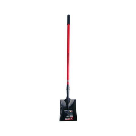 SHOVEL, MEDIUM SQUARE MOUTH LONG FIBREGLASS HANDLE