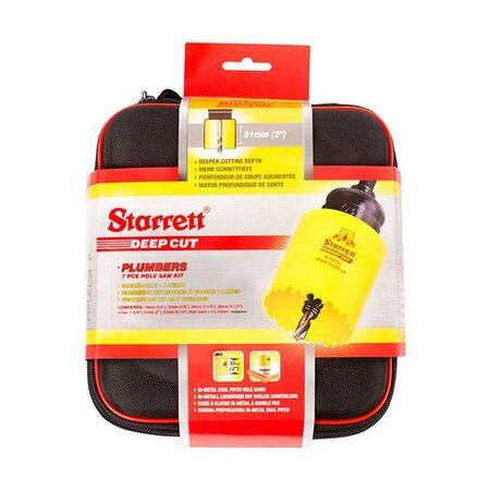 HOLESAW KIT, 7PCE PLUMBERS