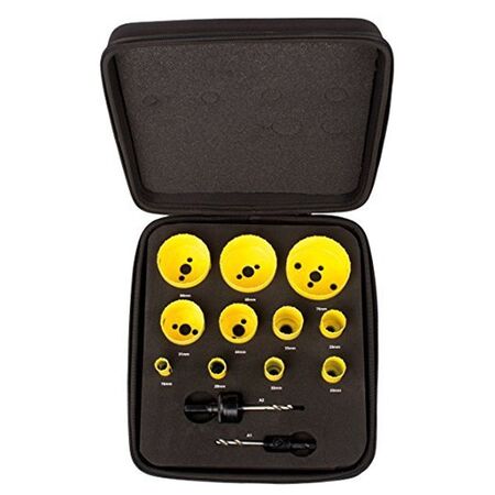 HOLESAW KIT, 11PCE DELUXE ELECTRICIANS