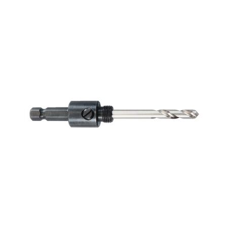 ARBOR,1/4in HEX SHANK, CARBIDE TIP PILOT DRILL, 14-30mm SAWS