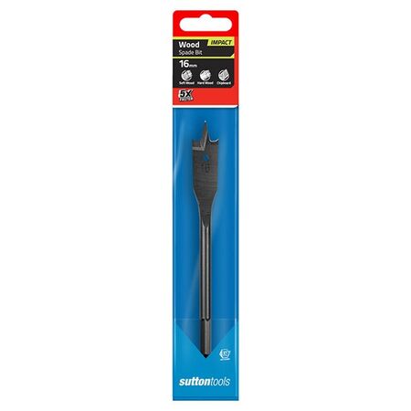SPADE BIT 16mm x 155mm SUTSB16