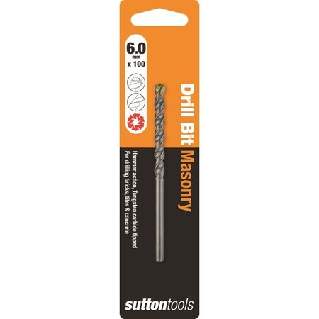 MASONRY DRILL 6mm x 100mm ST SUTMD60/S