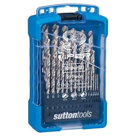 DRILL SET VIPER V3 29 PIECE 1/16 TO 1/2 x 1/64