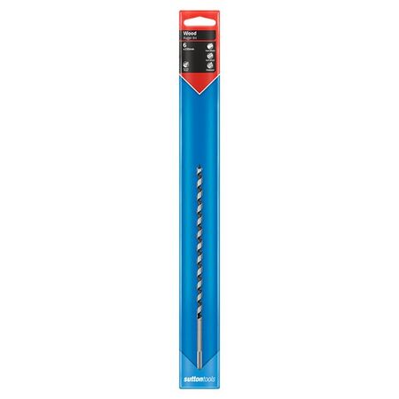 AUGER BIT, 6mm x 230mm HEX SHANK, MEDIUM LENGTH