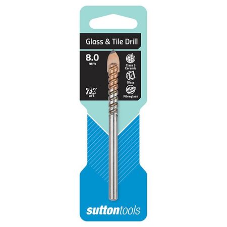 DRILL BIT, 8mm GLASS & TILE