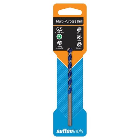 DRILL BIT, MULTI PURPOSE 6.5mm x 100mm
